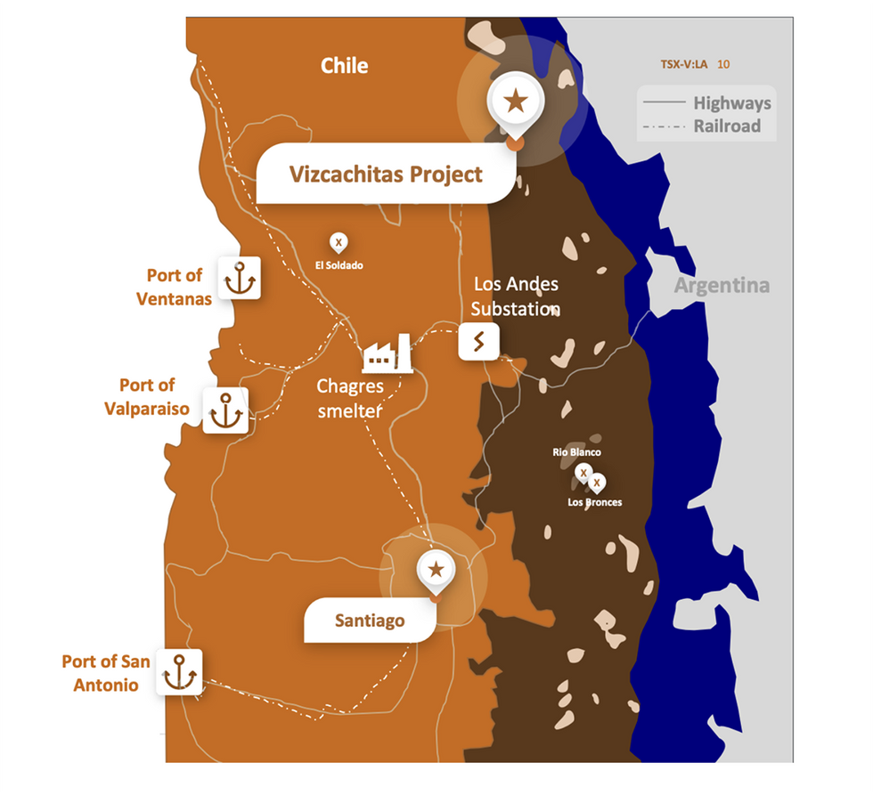 u200bLos Andes Copper's Vizcachitas Copper Project