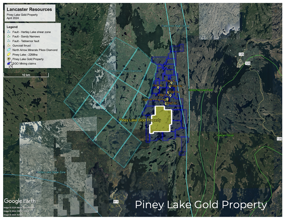 \u200bPiney Lake Gold Property