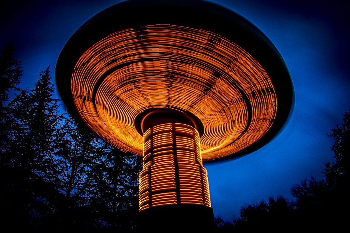 UFO-shaped structure.