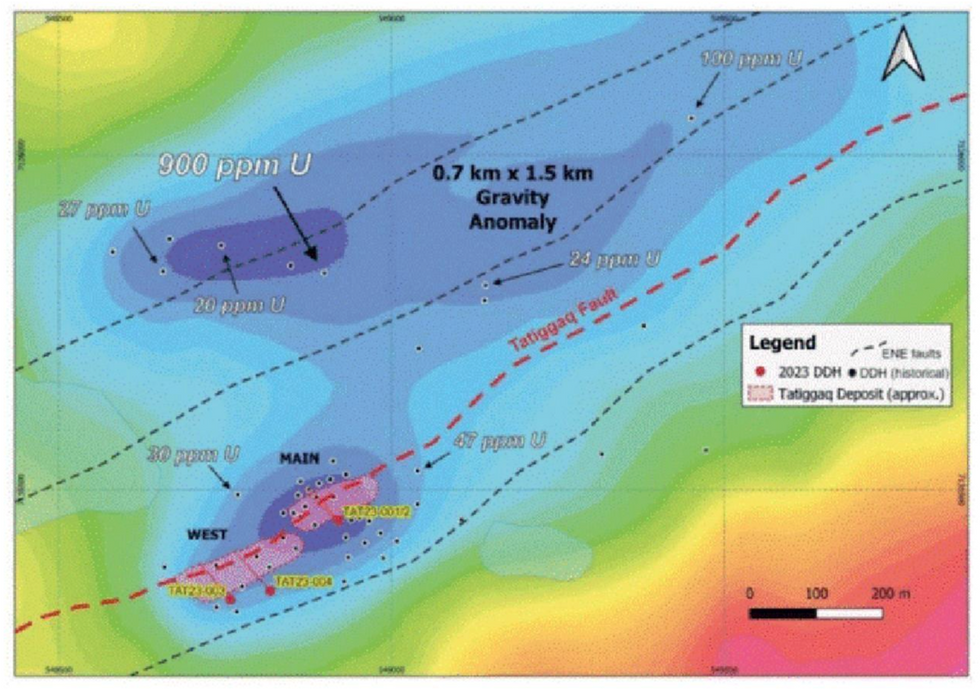 Uranium mineralisation intersects at Forum's Tatiggaq Fault