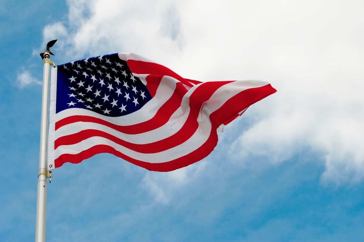 US flag.