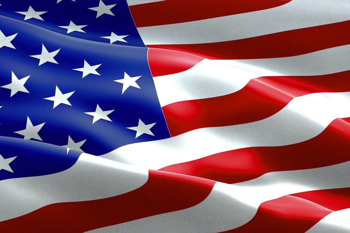 US flag.