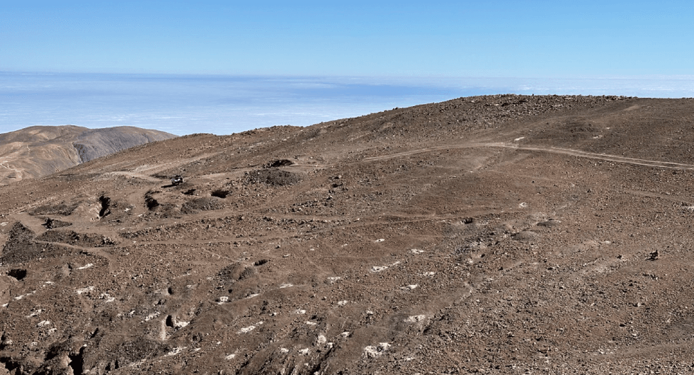 View of Halcones Precious Metals' landholding in Chile