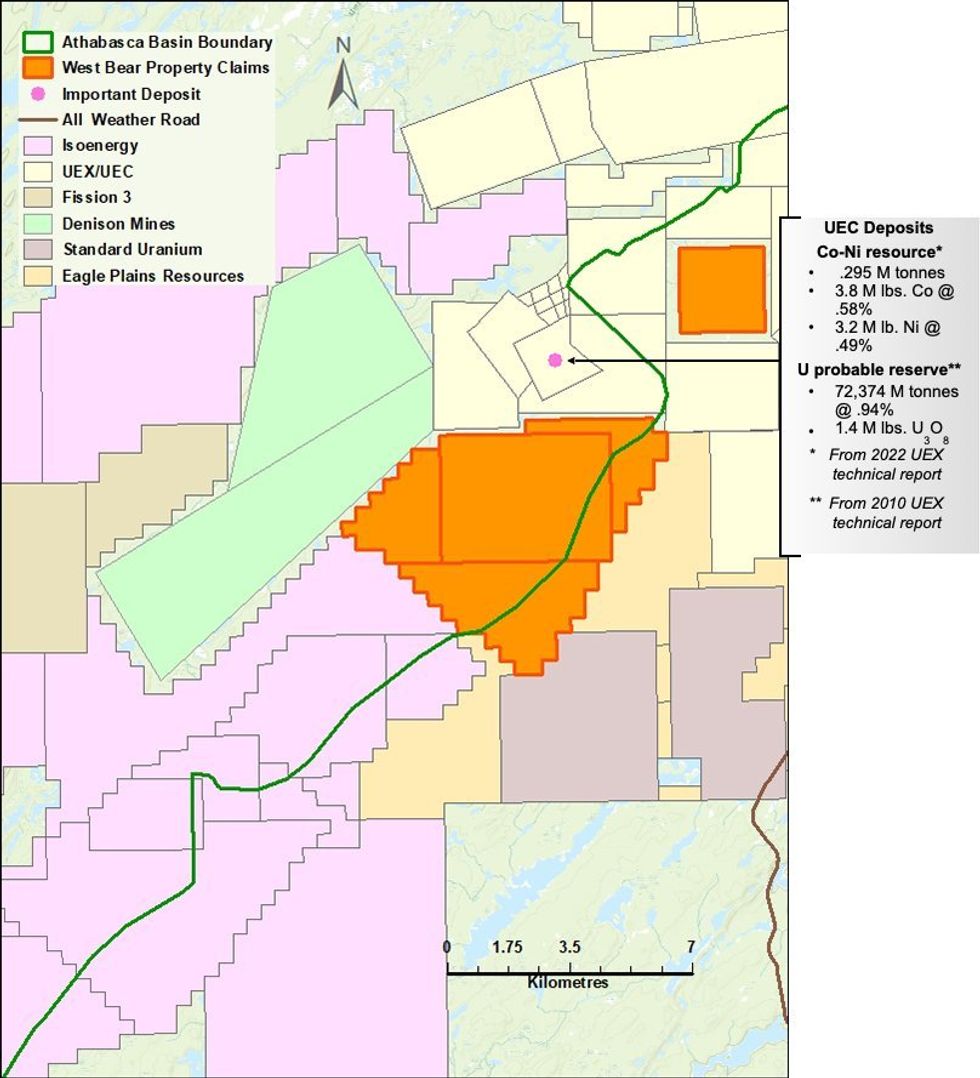 West Bear map