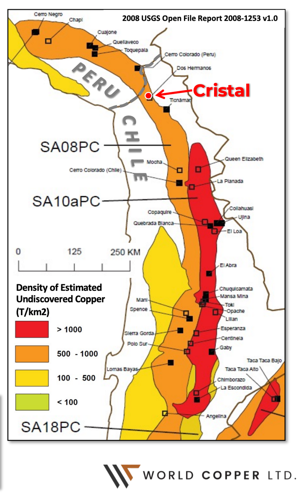 World Copper Cristal Location