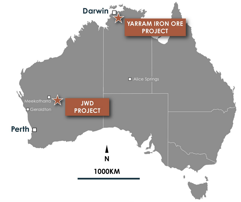 Yarram Iron Ore Project and JWD Project
